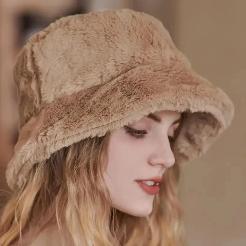Dame Bucket Hat Varm Stilfuld 1