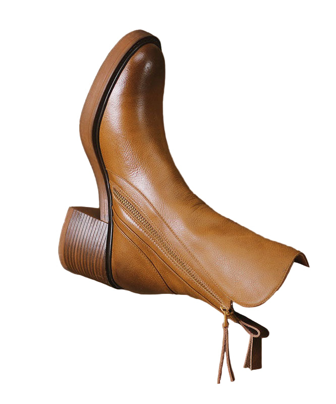 Dame Chunky Chelsea Støvler med Lynlås 0