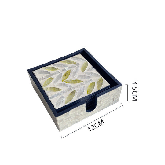 Dame Coaster Sæt Dekorativt Design 5