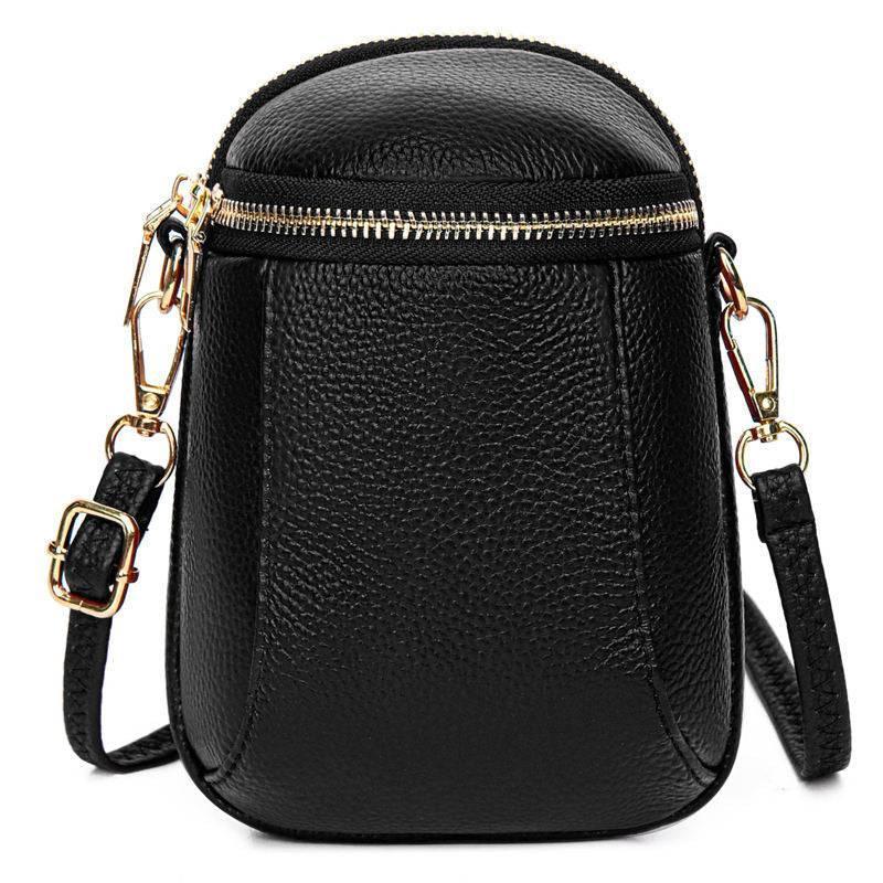 Dame Crossbody Taske Vegansk Læder Kompakt Design 0