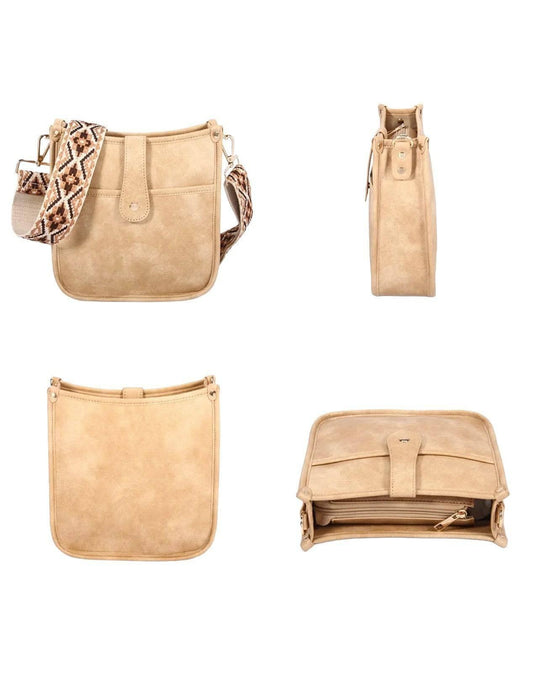 Dame Crossbody Taske med Guitarrem i Vegansk Læder - Justerbar Rem, Stilig og Funktionel 7