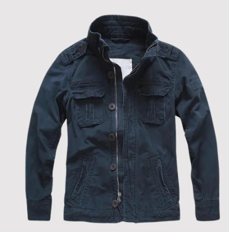 Dame Denim Jakke Retro Med Flere Lommer Casual Stil 1