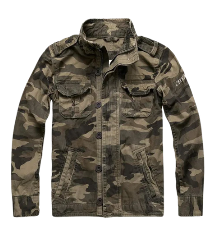 Dame Denim Jakke Retro Med Flere Lommer Casual Stil 4