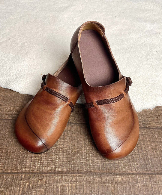 Dame Flats Sko med Krydsrem i Retro Stil 1