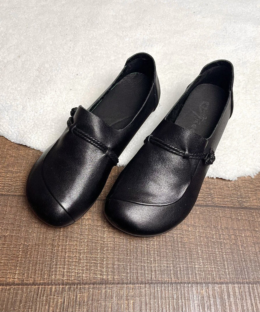 Dame Flats Sko med Krydsrem i Retro Stil 2