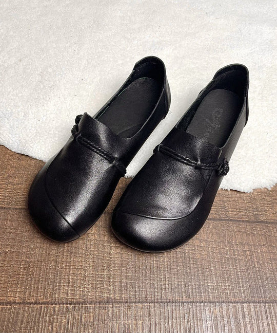 Dame Flats Sko med Krydsrem i Retro Stil 2