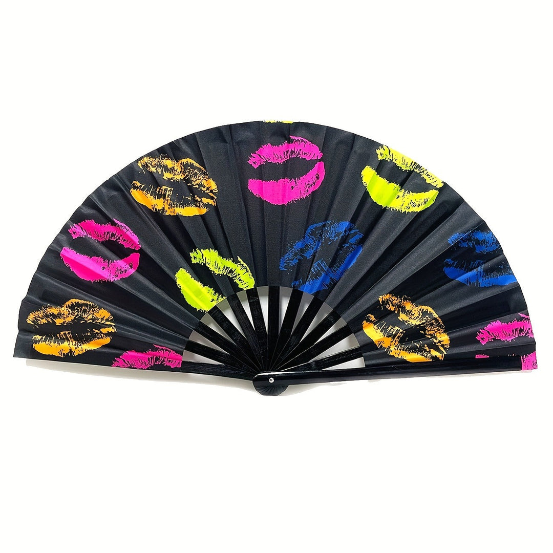 Dame Foldbar Ventilator med Farverige Motiver 4