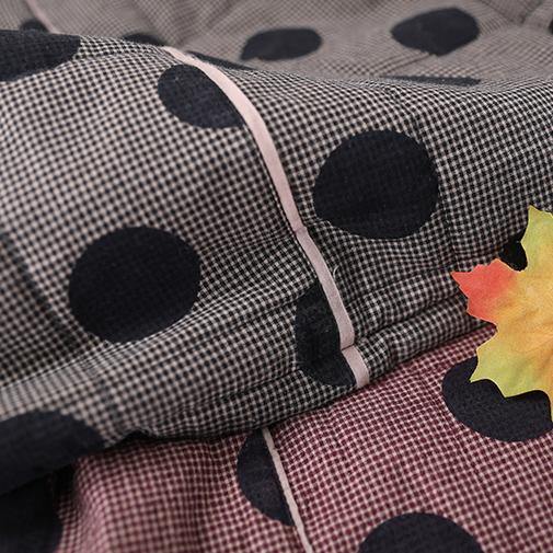 Dame Frakke V-Hals Button Down Rød Plaid 4