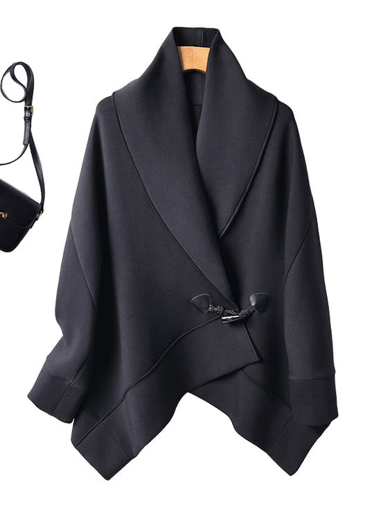 Dame Frakke med Peter Pan Krave og Batwing Ærmer 0