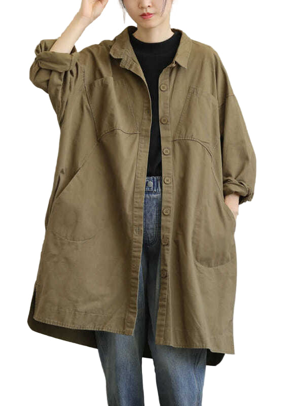 Dame Frakke med Peter Pan Krave og Patchwork Design 0