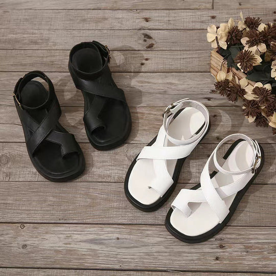Dame Gladiator Sandaler i Tykt Design Syntetisk Materiale 7