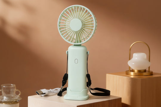 Dame Håndventilator Bærbar Ergonomisk Design 5