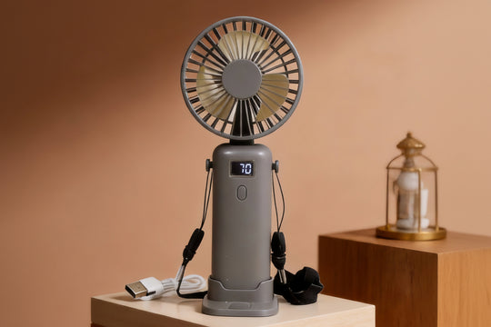 Dame Håndventilator Bærbar Ergonomisk Design 6