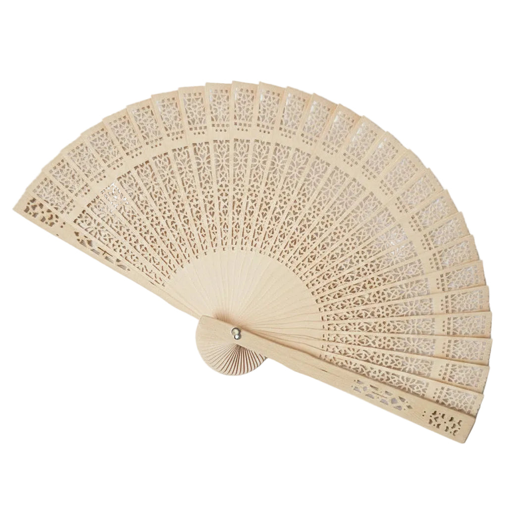 Dame Håndventilator Dekorativ Filigran Design 0