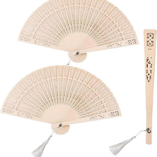 Dame Håndventilator Dekorativ Filigran Design 1