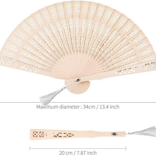 Dame Håndventilator Dekorativ Filigran Design 2
