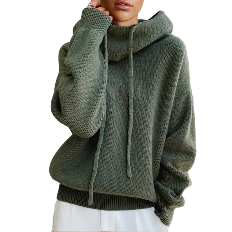 Dame Højhalset Strik Rullekrave Sweater til Vintergarderobe 0