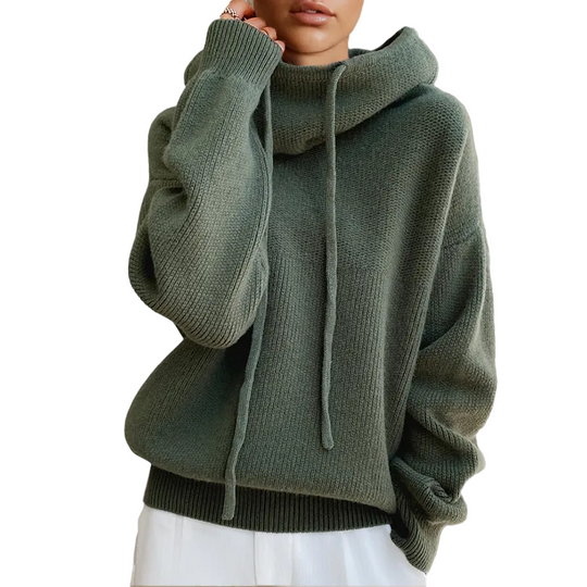 Dame Højhalset Strik Rullekrave Sweater til Vintergarderobe 0