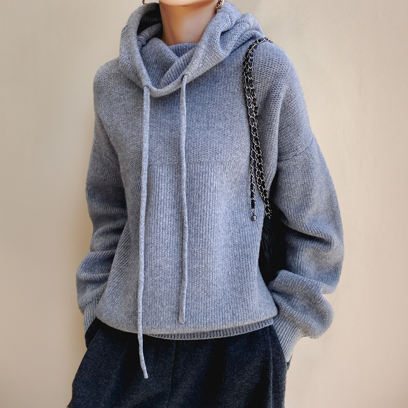 Dame Højhalset Strik Rullekrave Sweater til Vintergarderobe 2