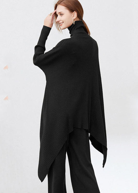 Dame Oversize Trøje med Asymmetrisk Design 2