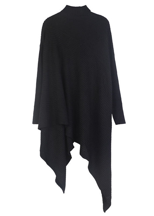 Dame Oversize Trøje med Asymmetrisk Design 4