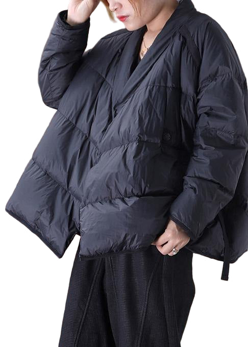 Dame Oversize Vinterjakke med Ståkrave 0