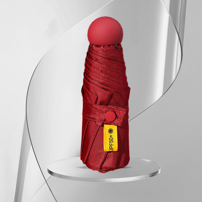 Dame Paraply Sammenklappelig med UV-Beskyttelse og Feminint Design 12