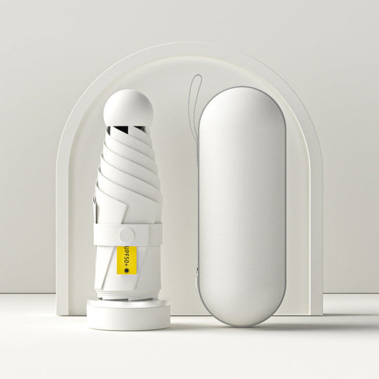 Dame Paraply Sammenklappelig med UV-Beskyttelse og Feminint Design 16