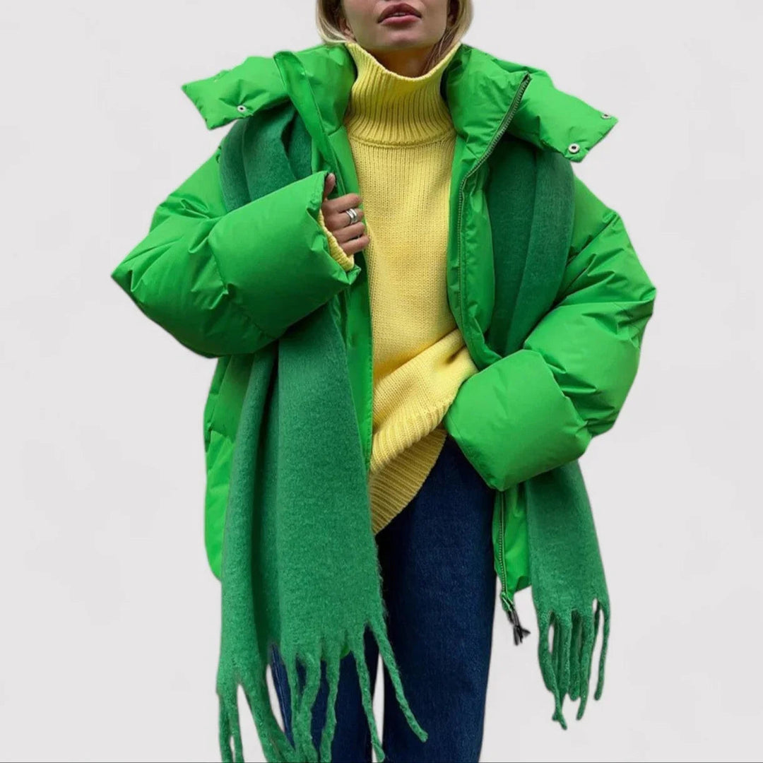 Dame Puffer Jakke Oversized Vinterstil 3