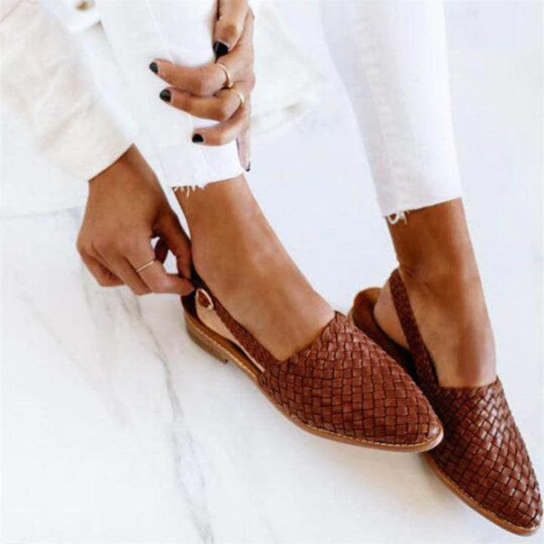 Dame Sandaler Håndlavet Naturmaterialer Elegant Slip-On Design 2