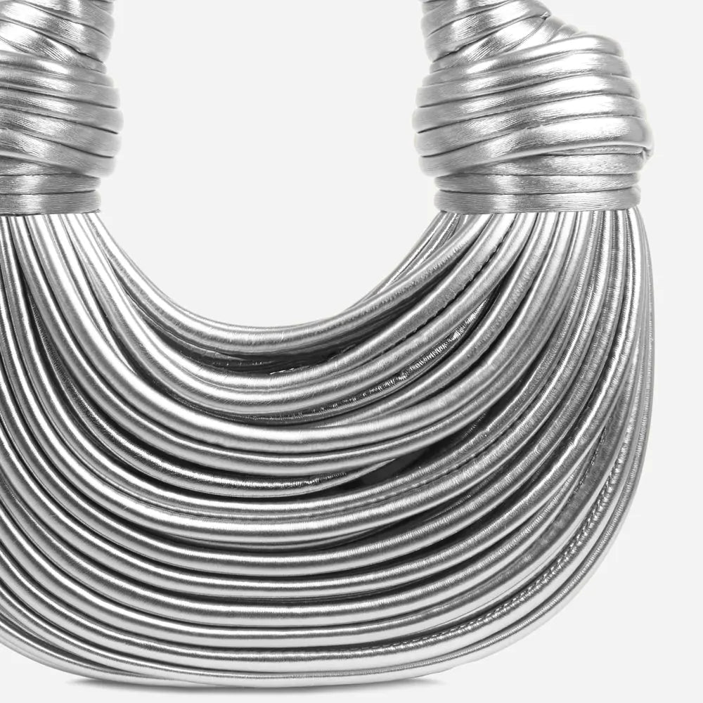 Dame Skuldertaske Med Knudedetalje Chic Design 6
