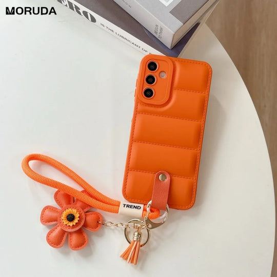 Dame Smartphone Håndledsrem Taske med Solsikke-Design 0