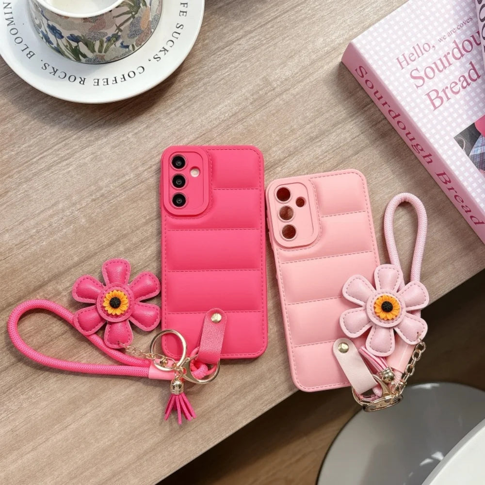 Dame Smartphone Håndledsrem Taske med Solsikke-Design 1
