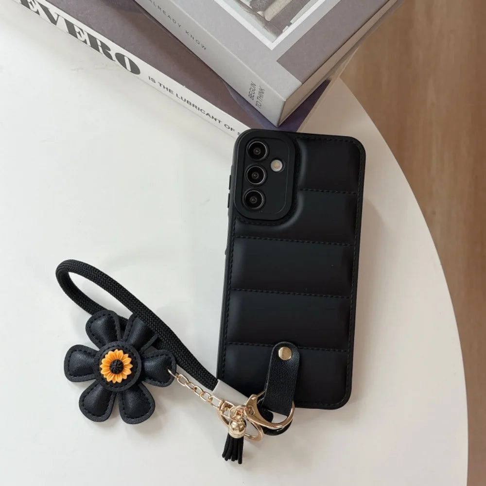 Dame Smartphone Håndledsrem Taske med Solsikke-Design 12