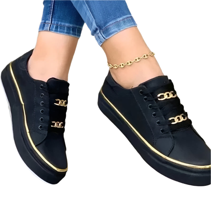 Dame Sneakers Komfortabel Design Åndbart Tekstil 0