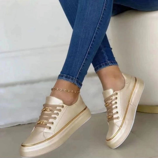 Dame Sneakers Komfortabel Design Åndbart Tekstil 2