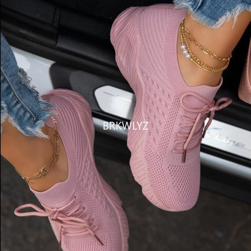 Dame Sneakers Komfortable Trendy 1