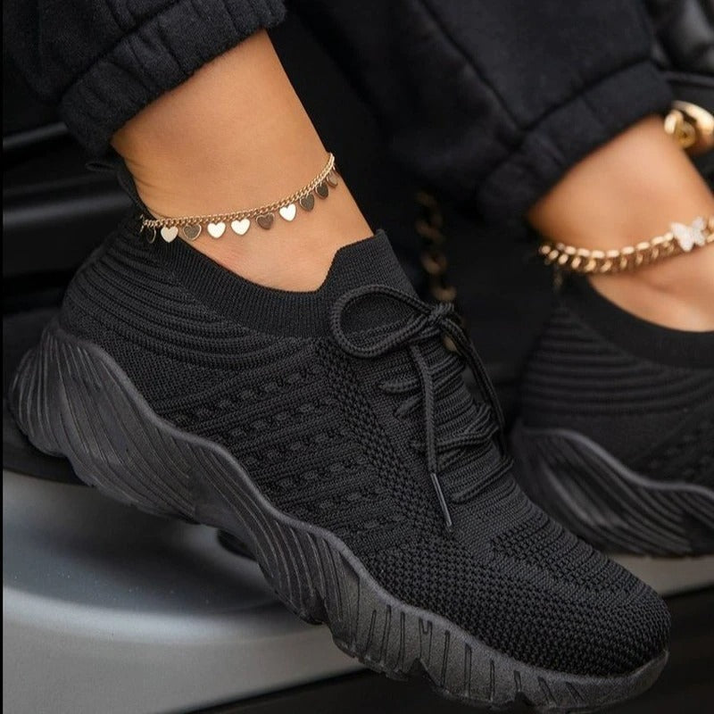 Dame Sneakers Komfortable Trendy 2