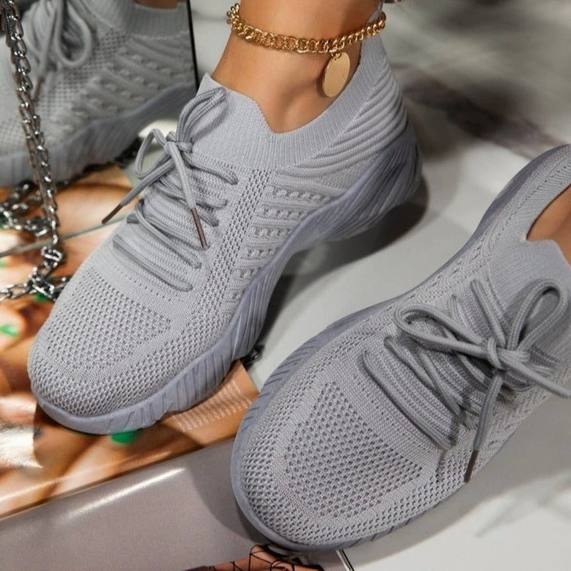 Dame Sneakers Komfortable Trendy 3