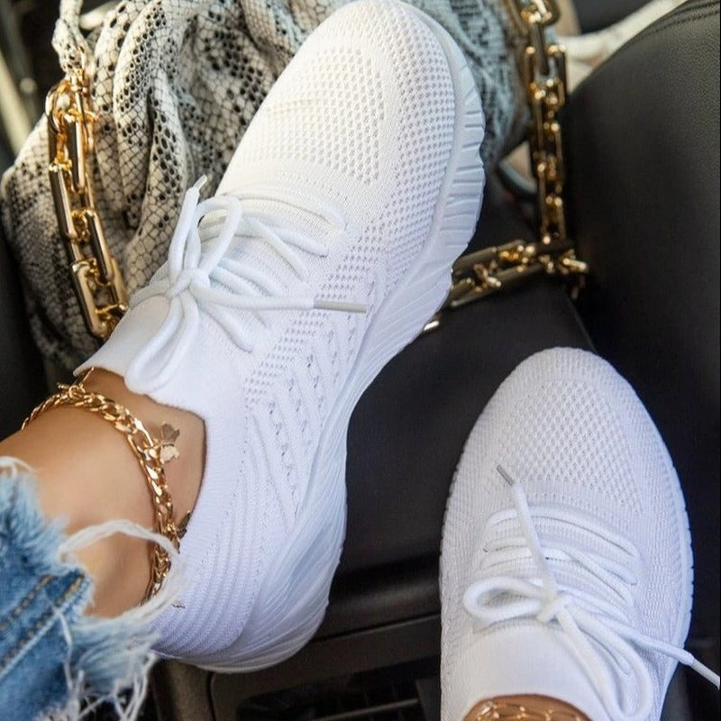 Dame Sneakers Komfortable Trendy 4