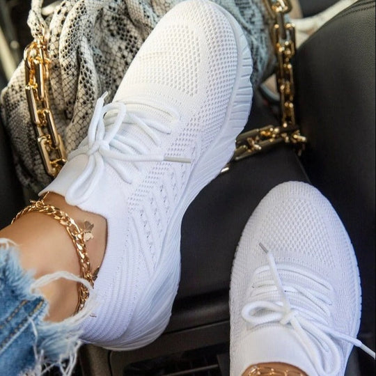 Dame Sneakers Komfortable Trendy 4