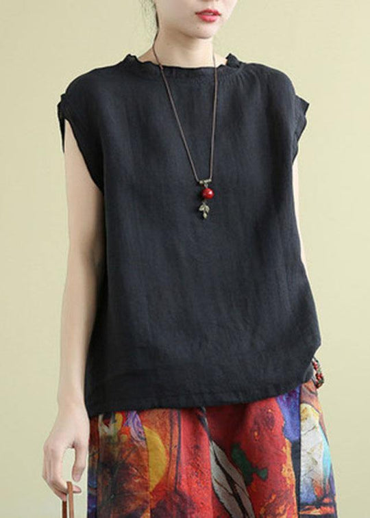 Dame Sommer Top O-hals Ærmeløs 1