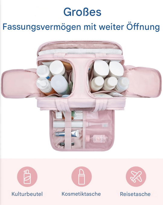 Dame Toilettaske Multifunktionel 4-i-1 Organizer til Rejse og Daglig Brug 3