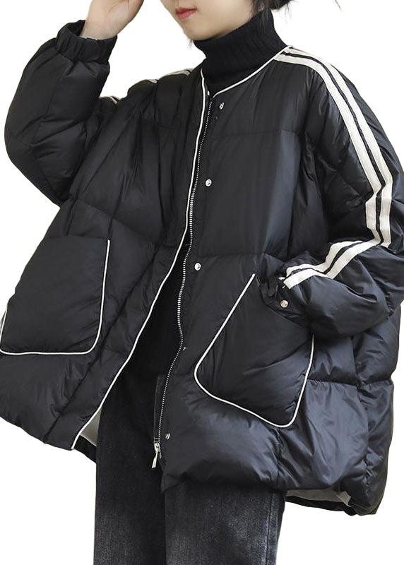 Dame Vinterfrakke med Lynlås og Lommer 0