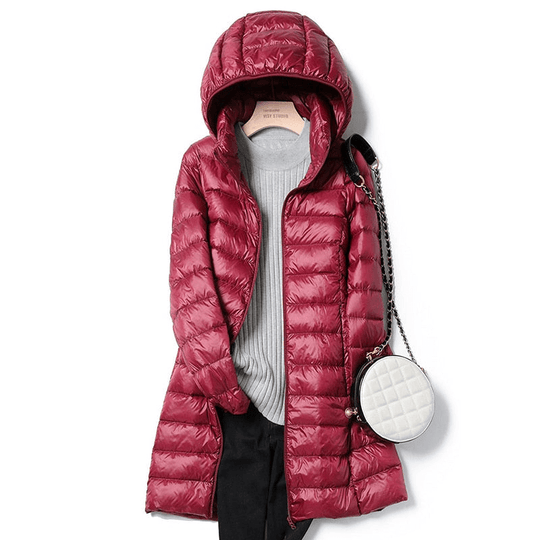 Dame Vinterjakke Casual Letvægtsdesign Med Lange Ærmer 5