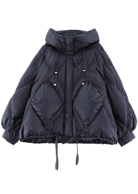 Dame Vinterjakke Med Hætte og Lynlås - Lang Vinterjakke Dame 7