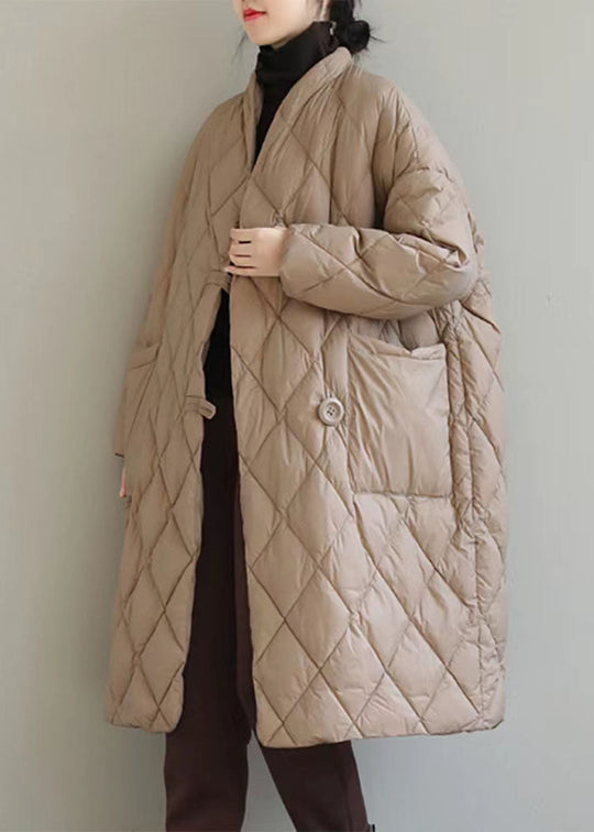 Dame Vinterjakke med Ståkrave og Store Lommer 2