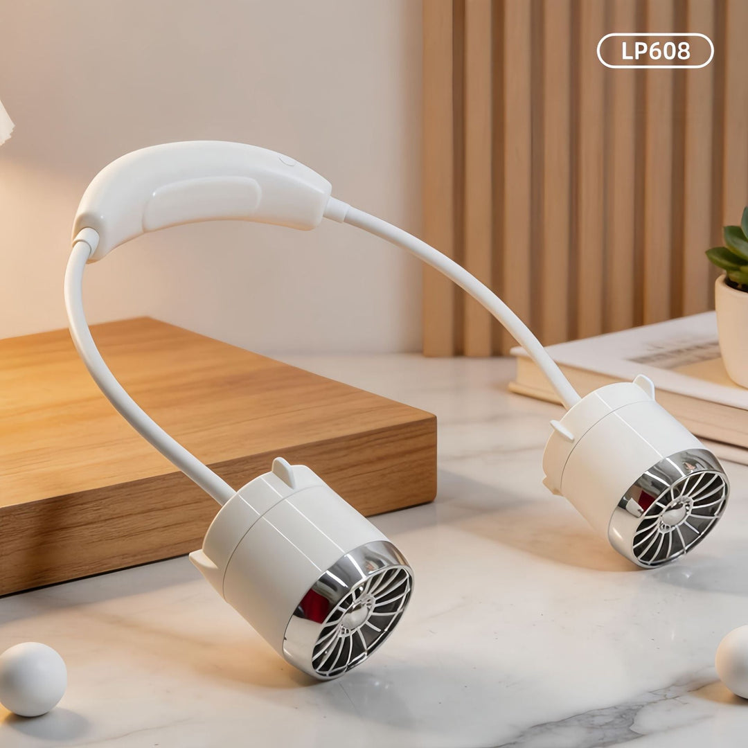 Damehalsventilator Bærbar Fleksibel Design Med Justerbare Blæserhoveder 8