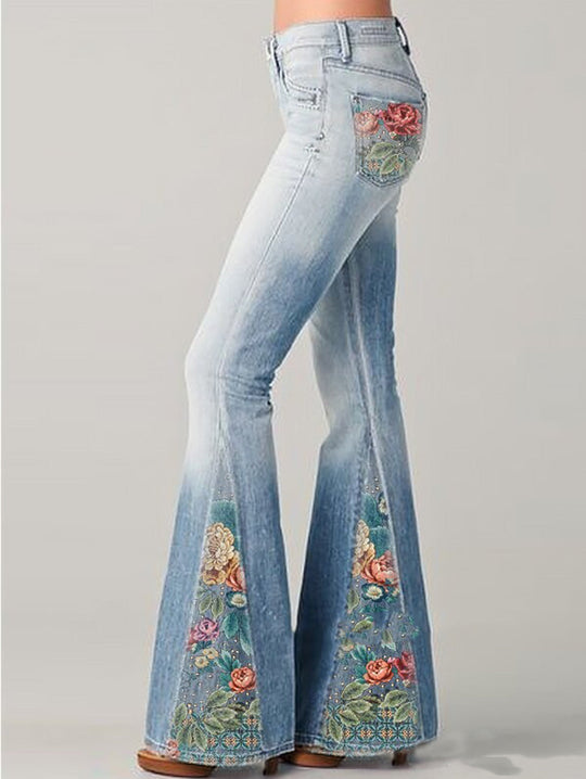 Damejeans med Blussede Ben 1