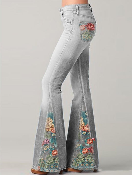 Damejeans med Blussede Ben 7